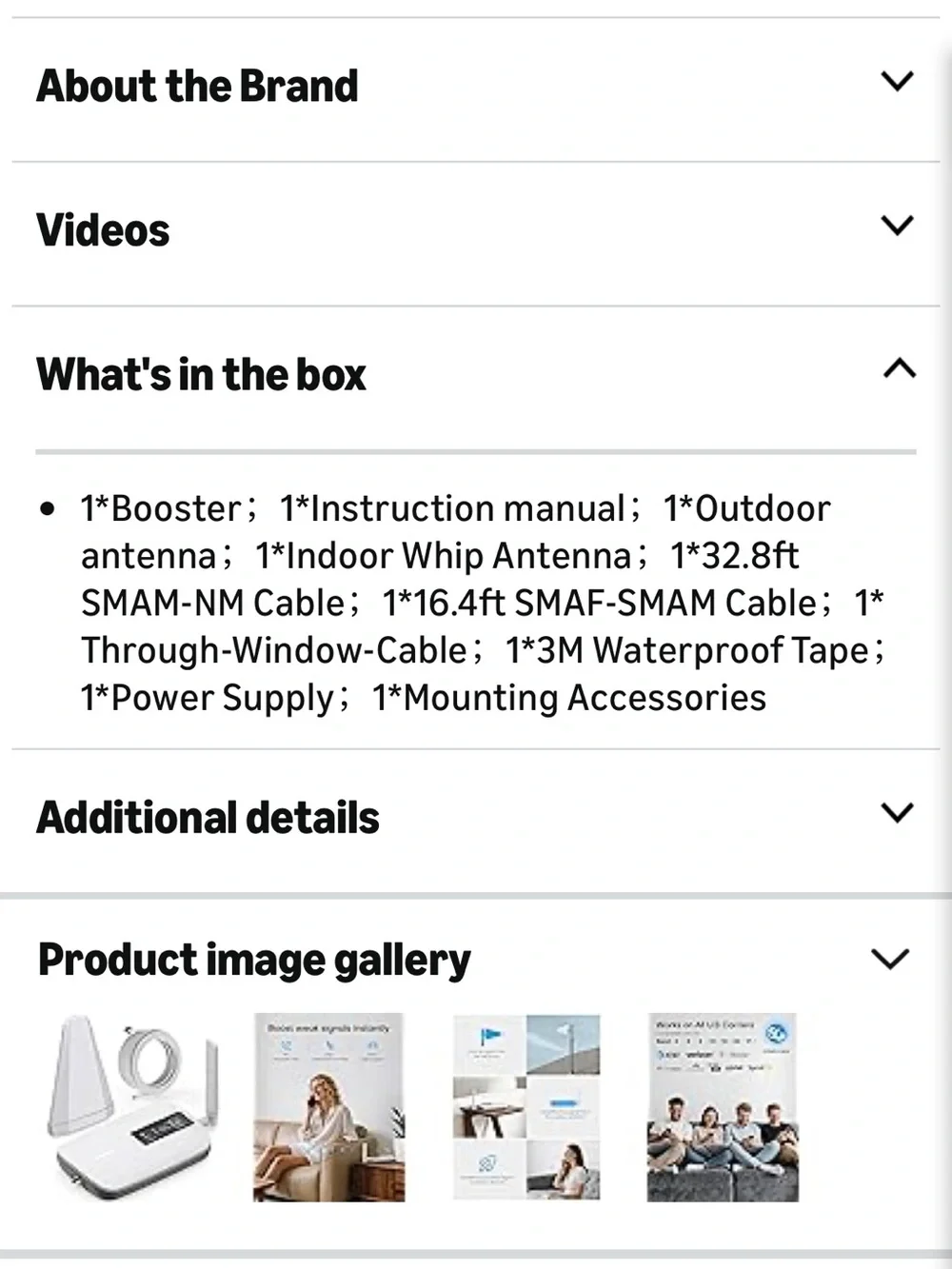 4G/5G Cell Signal Booster Kit - White